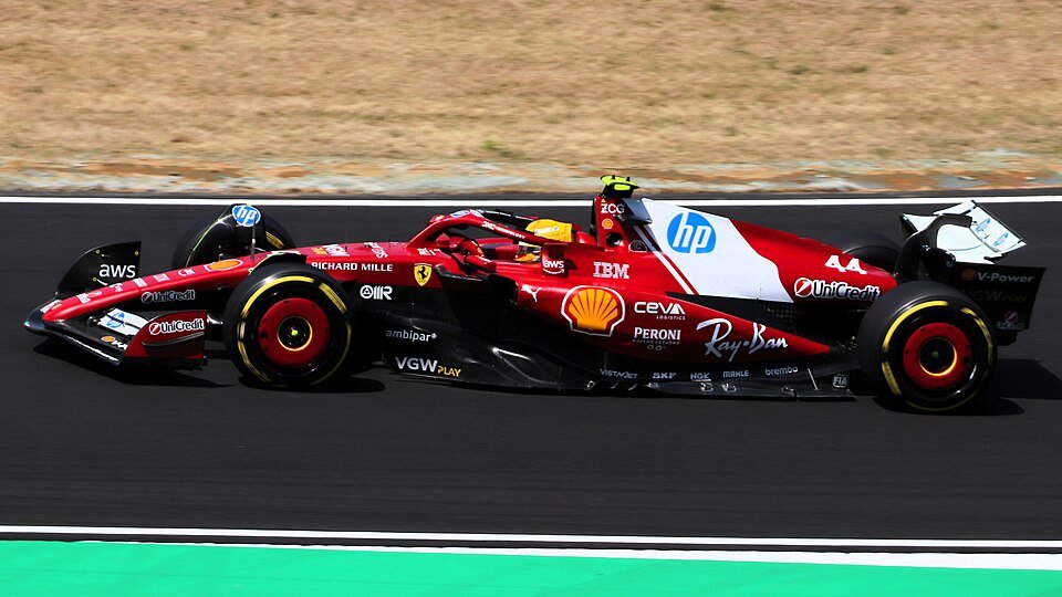 Lewis Hamilton drives the Ferrari SF-25 during practice for the 2025 Japanese Grand Prix.