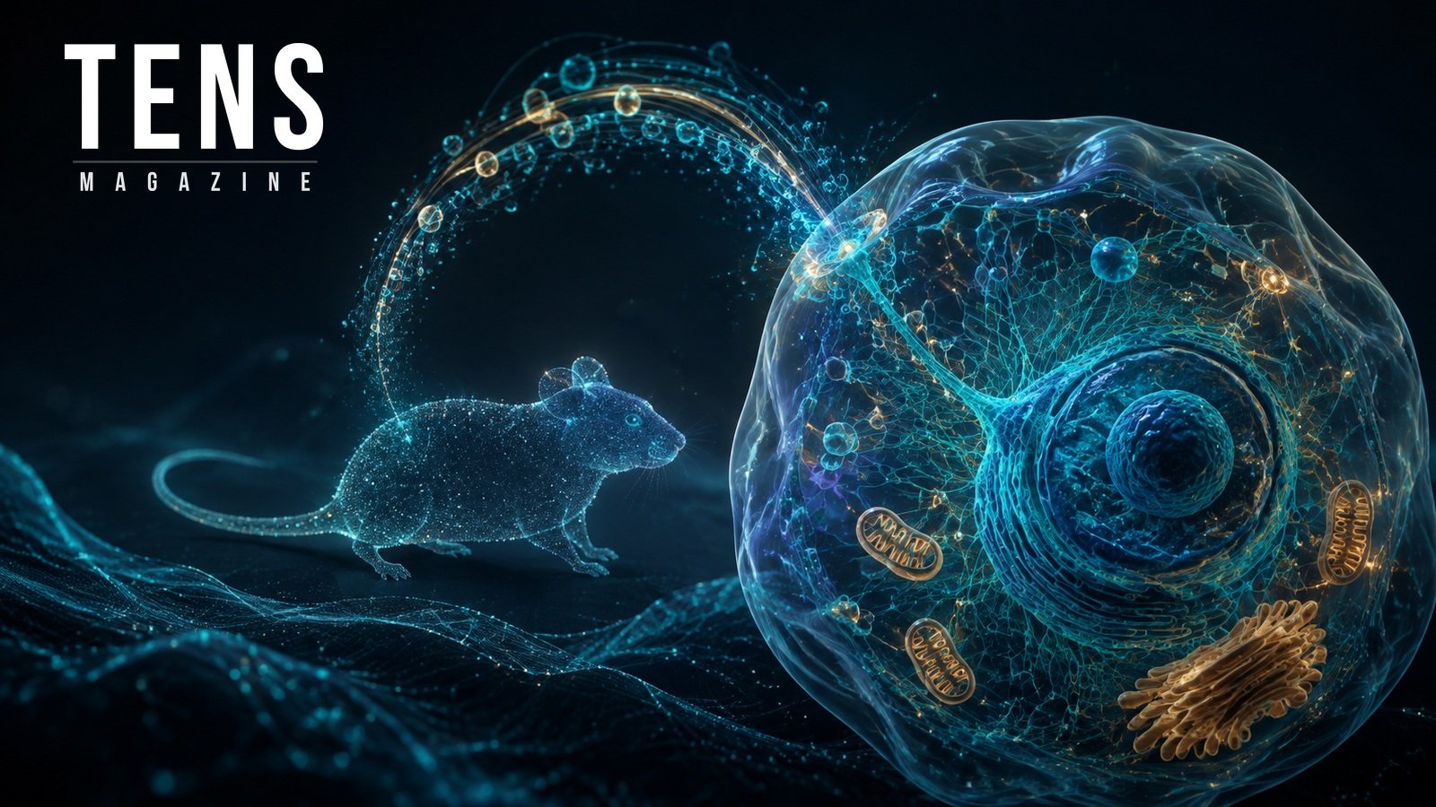 Conceptual mouse, cell and metabolic signaling network representing late-life semaglutide research